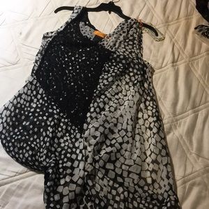 Longer length wrap Blouse Medium